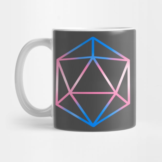 Trans Pride D20 by dorkybee